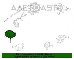 Modulul computerizat al airbag-urilor SRS pentru airbag-urile de siguranță Hyundai Elantra UD 11-13 pre-restilizare