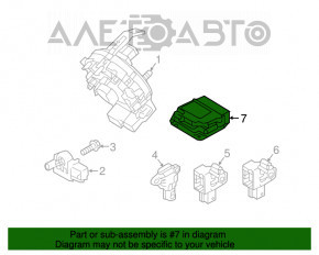 Modulul computerizat al airbag-urilor SRS pentru airbag-urile de siguranță Hyundai Tucson 16-18 pre-restilizare.