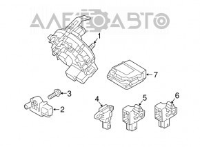 Modulul computerizat al airbag-urilor SRS pentru airbag-urile de siguranță Hyundai Tucson 16-18 pre-restilizare.