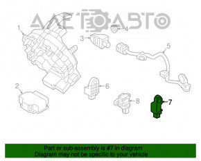 Senzor airbag dreapta spate Kia Optima 16-