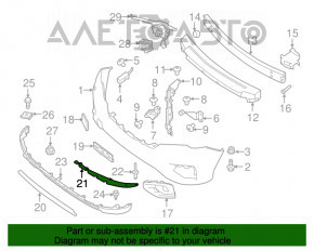 Buza bara fata stanga Nissan Pathfinder 17-19 restilizat