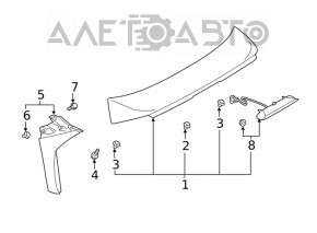 Spoilerul din spate dreapta pentru Subaru Forester 19- SK