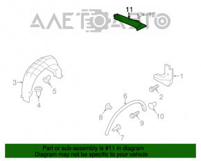 Capac usa portbagaj lateral dreapta Nissan Rogue 14-20, neagra