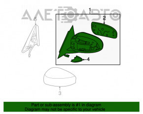 Зеркало боковое правое Infiniti G35 4d 06-08