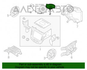 Динамик торпедный Hyundai Veloster 12-17