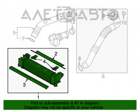 Intercooler BMW 3 F30 12-16 N20 nou, neoriginal