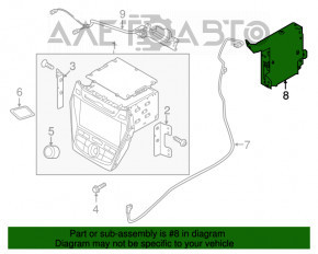 COMMUNICATION CONTROL MODULE Hyundai Santa Fe 13-18