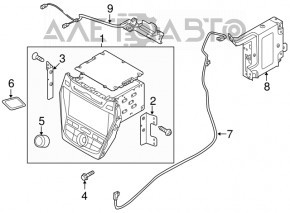 COMMUNICATION CONTROL MODULE Hyundai Santa Fe 13-18