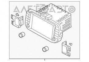 Monitor, display Kia Soul 14-19 fără navigație.