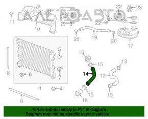 Racordul de răcire inferior Buick Encore 13-19