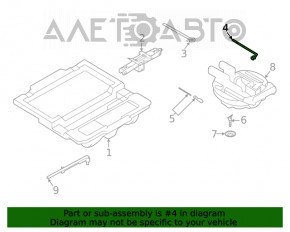 Cheie de balon pentru Subaru Outback 15-19