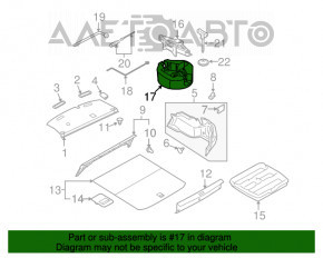 Пенопласт под инструмент Subaru Outback 10-14