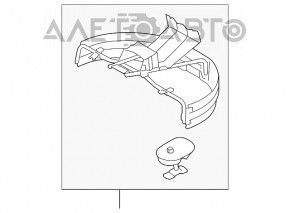 Mecanismul de prindere a roții de rezervă pentru Subaru B9 Tribeca