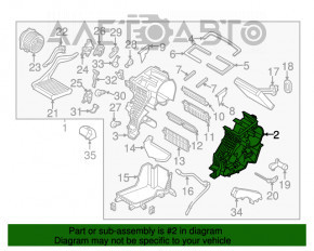 Corpul de încălzire gol Kia Soul 14-19