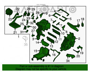 Печка в сборе Kia Soul 14-19 manual