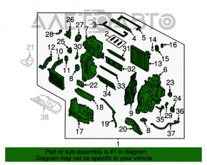 Печка в сборе Kia Sorento 16-20 auto