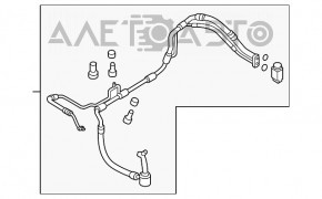 Compresorul de aer condiționat - radiatorul - radiatorul Hyundai Tucson 16-18 2.0