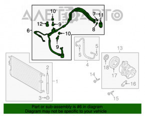 Compresorul de aer condiționat - radiatorul - radiatorul Hyundai Tucson 16-18 2.0