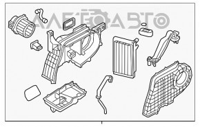 Печка в сборе Kia Sorento 16-20 задняя