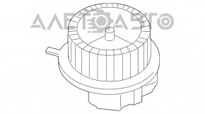 Motorul ventilatorului de încălzire VW CC 08-17 nou, neoriginal.