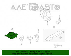 Модуль srs airbag компьютер подушек безопасности Subaru XV Crosstrek 13-17