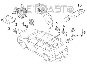 Modulul computerizat SRS airbag pentru airbag-urile de siguranță Subaru Forester 19- SK