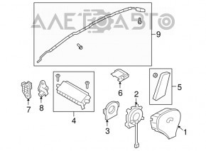 Senzor airbag frontal Nissan Murano z51 09-14