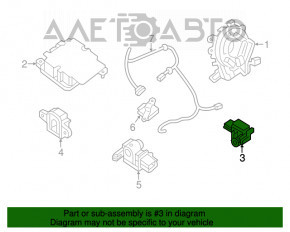 Senzor airbag dreapta fata Nissan Murano z52 15-