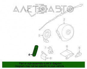 Airbagul pentru scaunul drept al Nissan Versa Note 13-19.