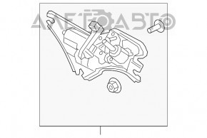 Трапеция дворников с моторчиком задняя Hyundai Tucson 16-21 новый OEM оригинал