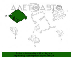 Модуль srs airbag компьютер подушек безопасности Nissan Altima 13-15 дорест