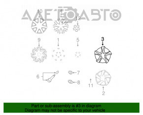 Jante de 4 bucăți R17 x 7J ET60 5*114,3 Mazda6 03-08 cu bordură