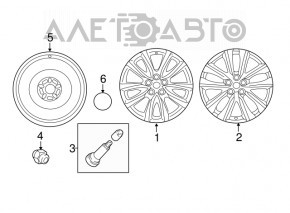 Roata de rezerva pentru Mazda 6 13-21 R17 125/70