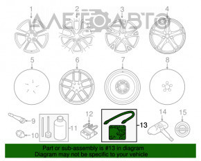 Компрессор подкачки колес Nissan Leaf 11-17