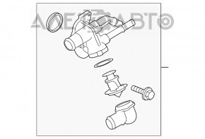 Корпус термостата Ford Flex 09-12 дорест