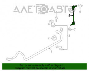 Bară stabilizatoare față stânga Ford Flex 09-19