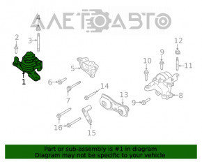 Pernele motorului din față Ford Flex 13-19