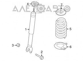 Arc spate stânga Ford Flex 09-12 pre-restilizare FWD