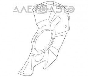 Capac disc de frână față stânga Ford Fiesta 11-19