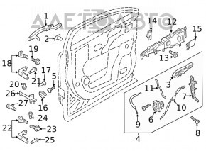 Blocare ușă față stânga Ford Fusion mk5 13-20