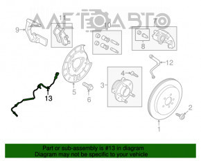 Senzor ABS spate stânga Ford Flex 09-19