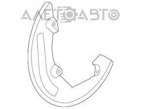 Capacul discului de frână din față dreapta Ford Explorer 12-19 tip 1