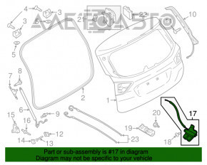 Blocare portbagaj Ford C-max MK2 13-18 electric.