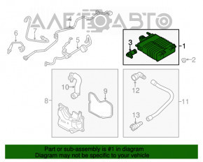 Канистра с углем абсорбер Ford Focus mk3 11-18 2.0 1.0T