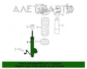 Amortizor spate stânga Lincoln MKC 15- electric