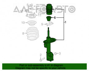 Amortizorul frontal stânga Ford Mustang mk6 15-