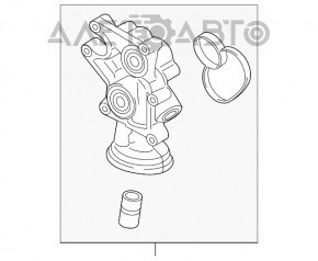 Corpul filtrului de ulei Lincoln MKX 16- 3.7