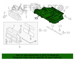 Защита двигателя Ford Focus mk3 11-18 2.0 с дефектом