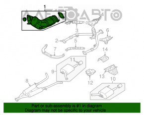 Convertor catalitic dreapta Infiniti G35 4d 06-09