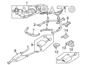 Convertor catalitic dreapta Infiniti G35 4d 06-09